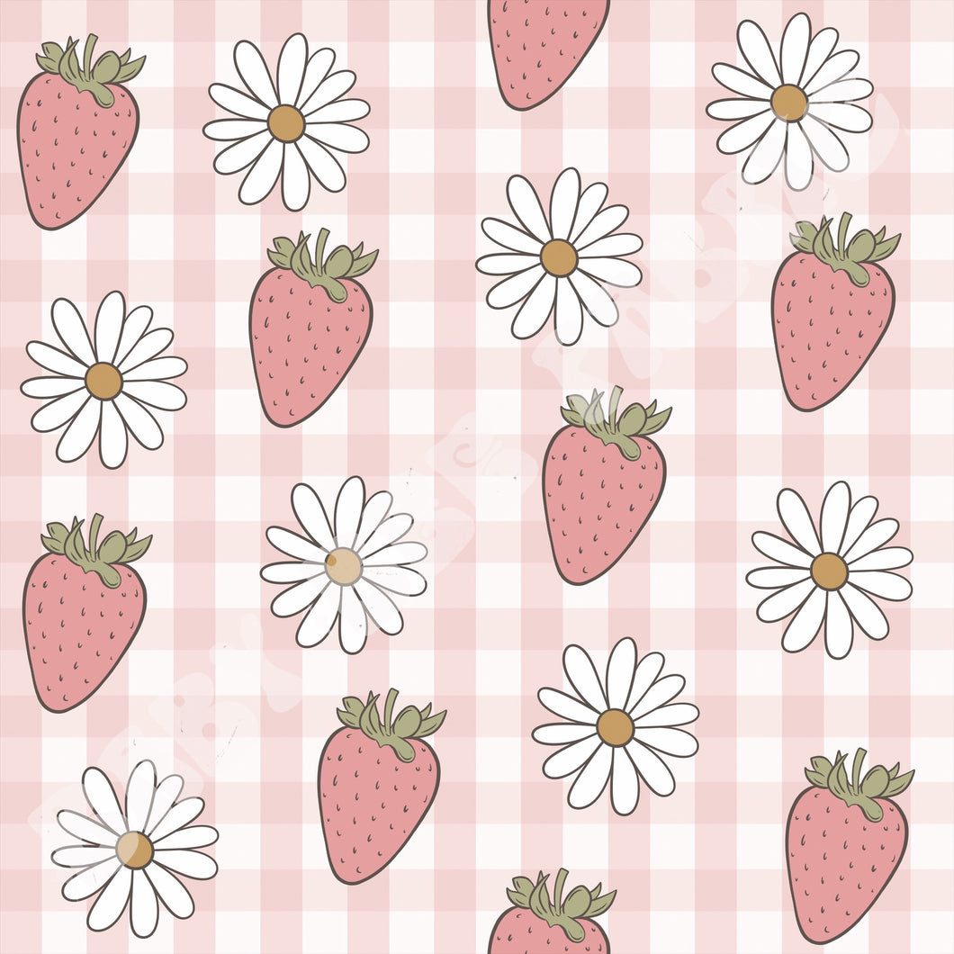 Strawberry Fields Gingham Pink